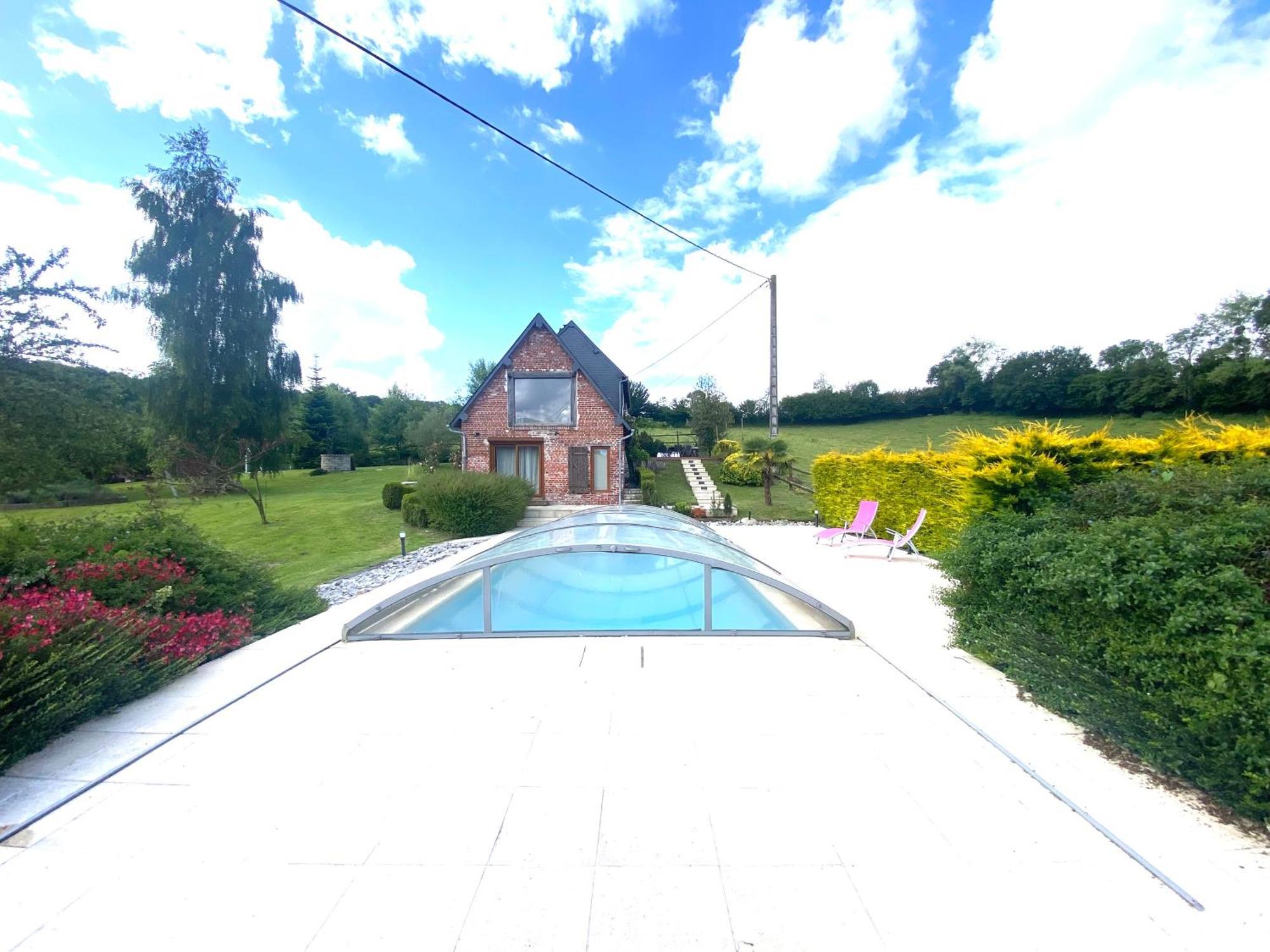 La Villa Bucaille A Camembert Avec Sa Vue Panoramique-10P Buitenkant foto