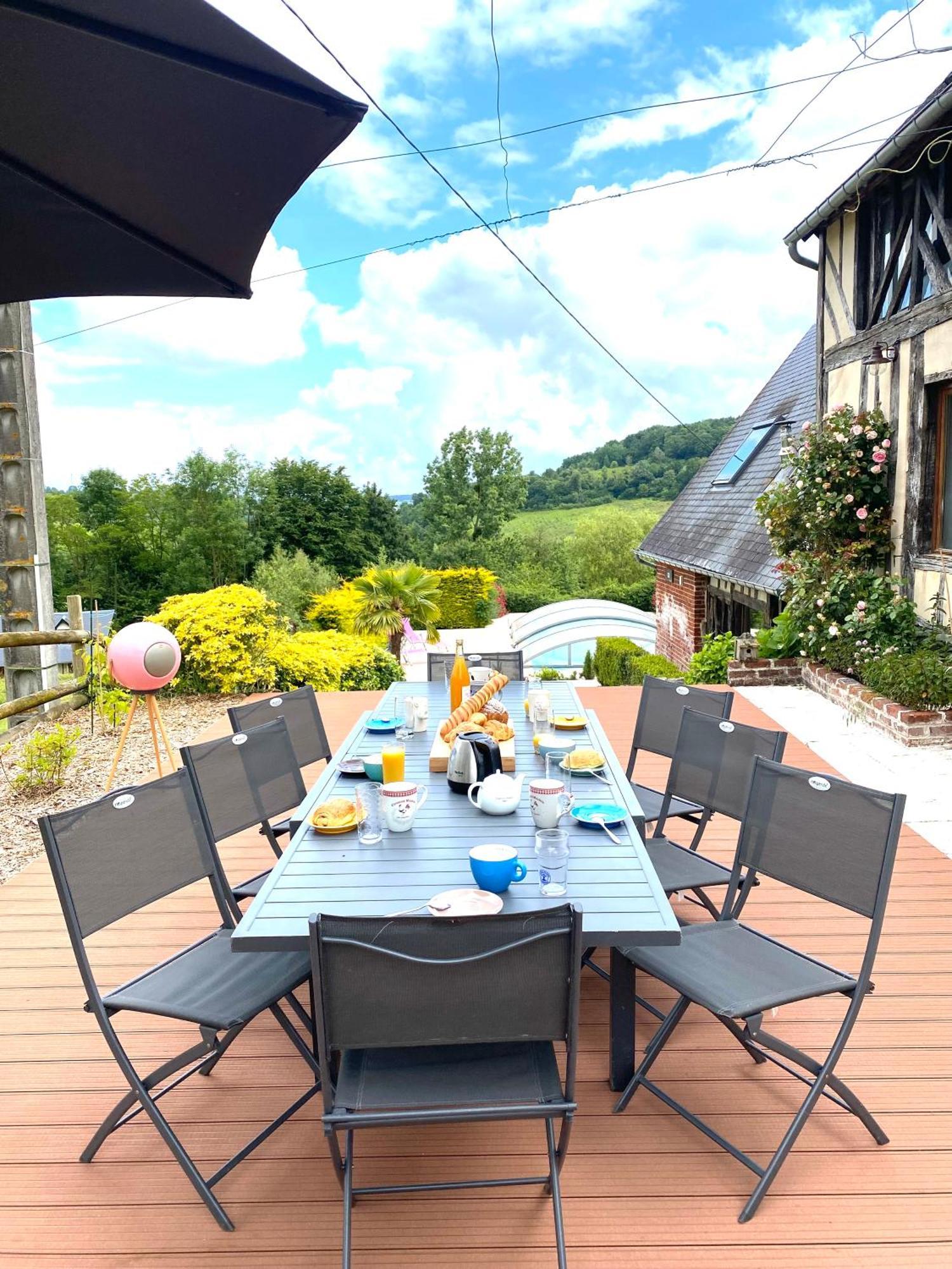 La Villa Bucaille A Camembert Avec Sa Vue Panoramique-10P Buitenkant foto